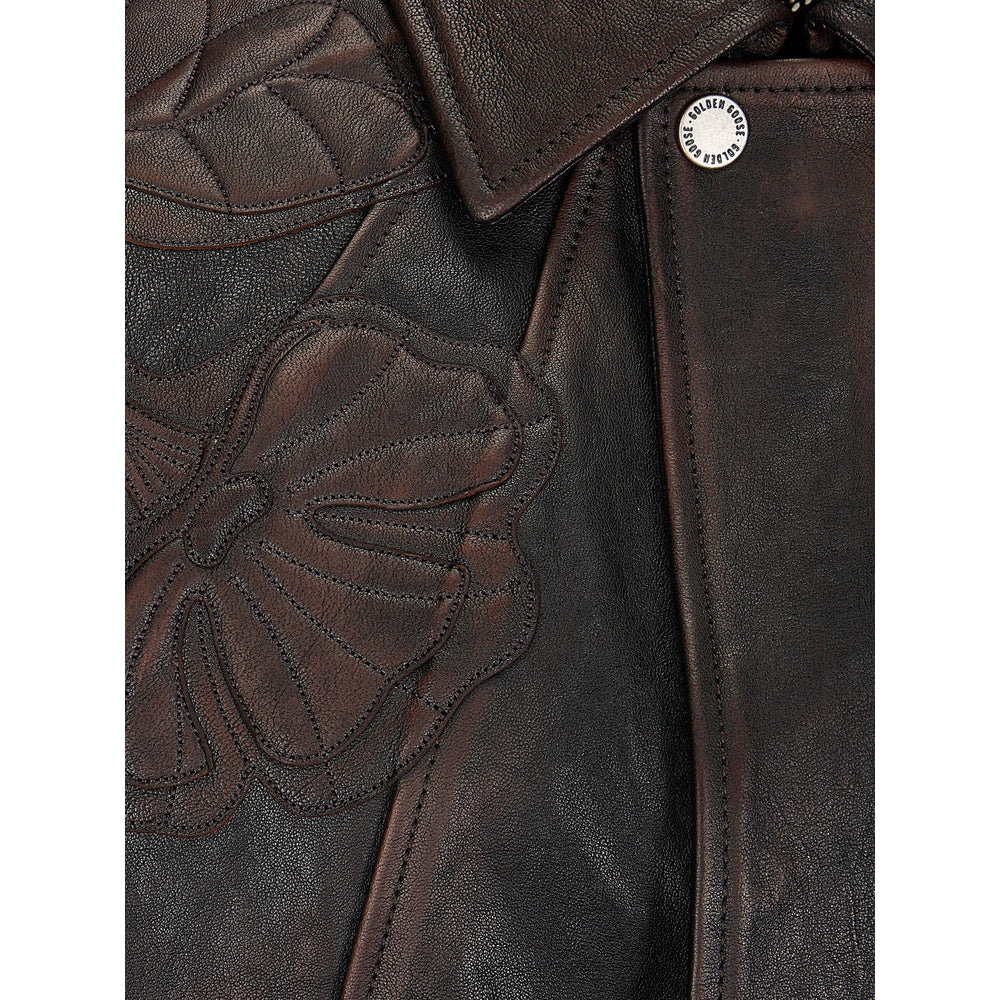 Golden Goose Black Jackets - Leather Jackets Women GOLDEN GOOSE