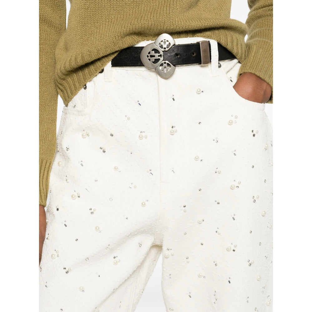 Golden Goose White Trousers Women GOLDEN GOOSE
