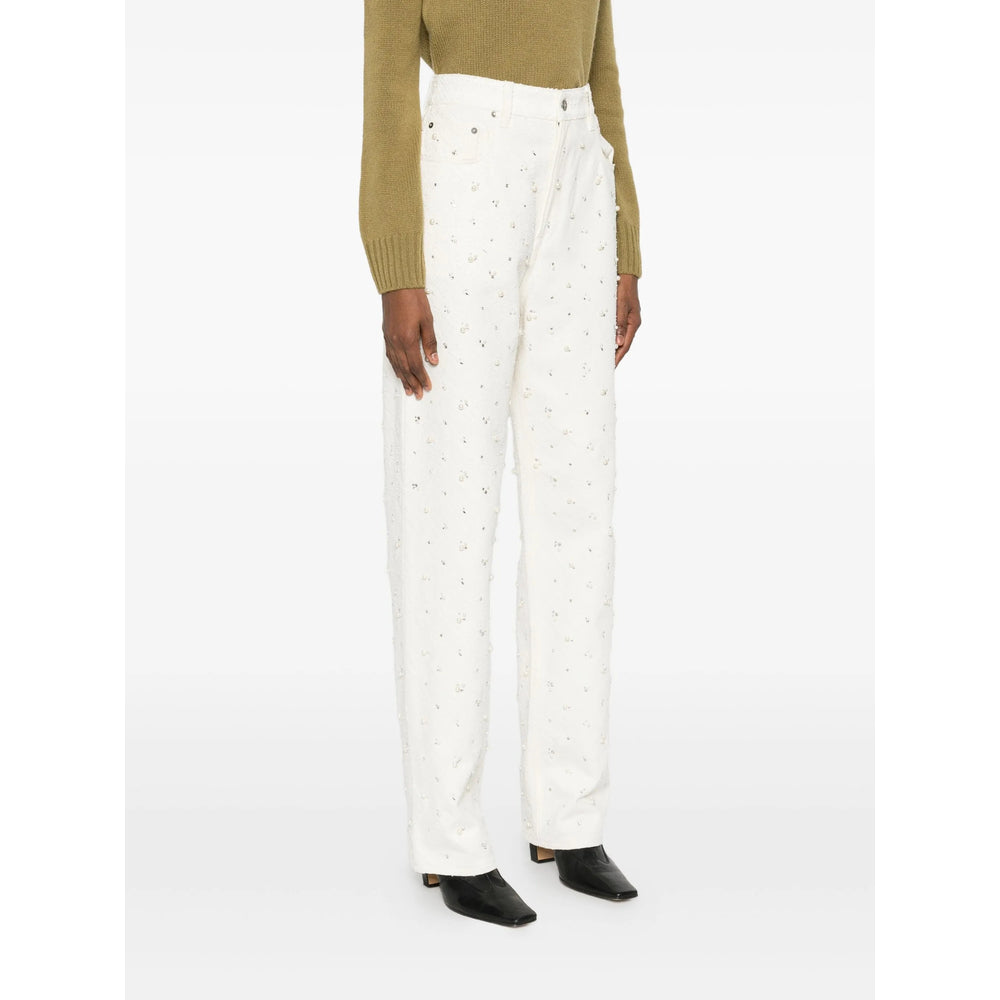 Golden Goose White Trousers Women GOLDEN GOOSE