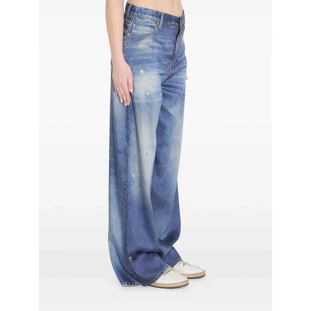 Golden Goose Blue Trousers - Palazzo Pants Women GOLDEN GOOSE
