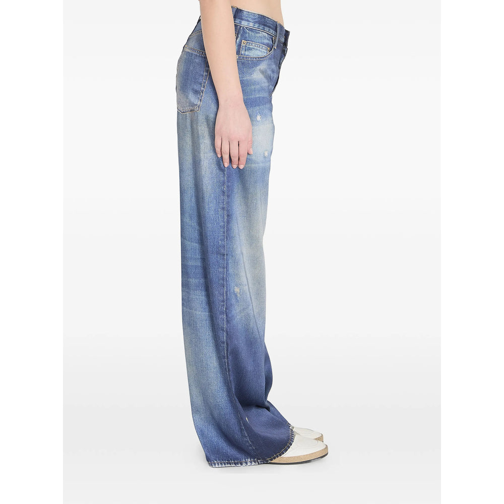 Golden Goose Blue Trousers - Palazzo Pants Women GOLDEN GOOSE