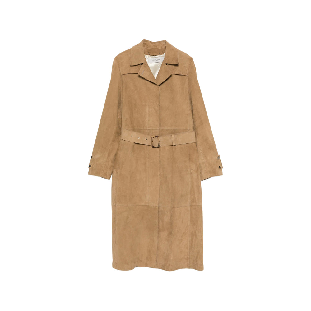 Golden Goose Neutrals Coats - Leather Coats Women GOLDEN GOOSE