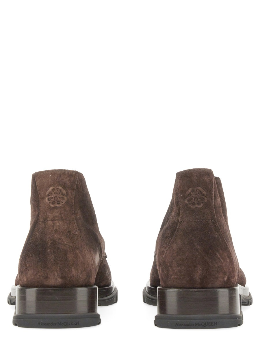 Alexander Mcqueen Men Suede Boot ALEXANDER MCQUEEN