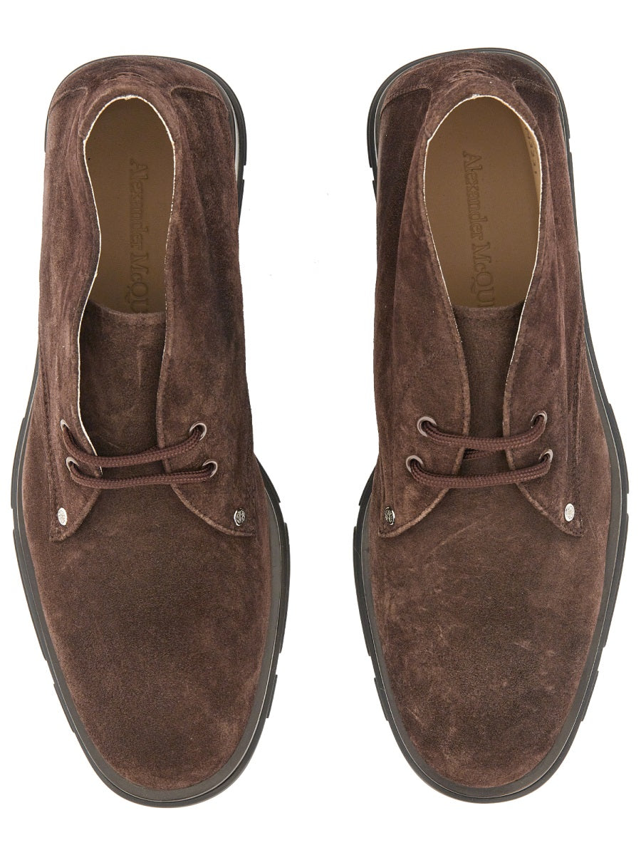 Alexander Mcqueen Men Suede Boot ALEXANDER MCQUEEN