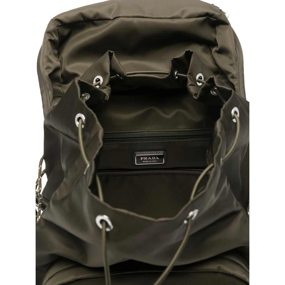 Prada Green Backpacks Men PRADA