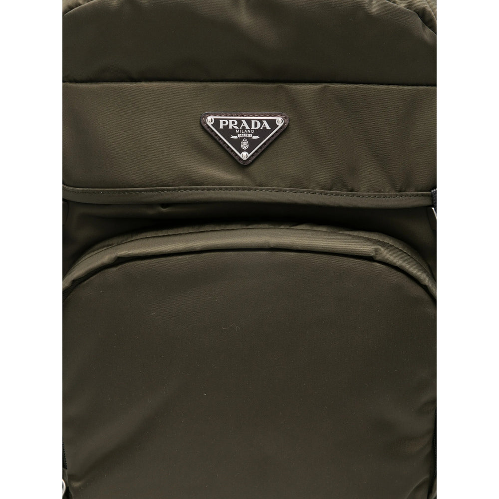 Prada Green Backpacks Men PRADA