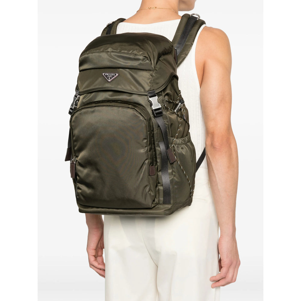 Prada Green Backpacks Men PRADA