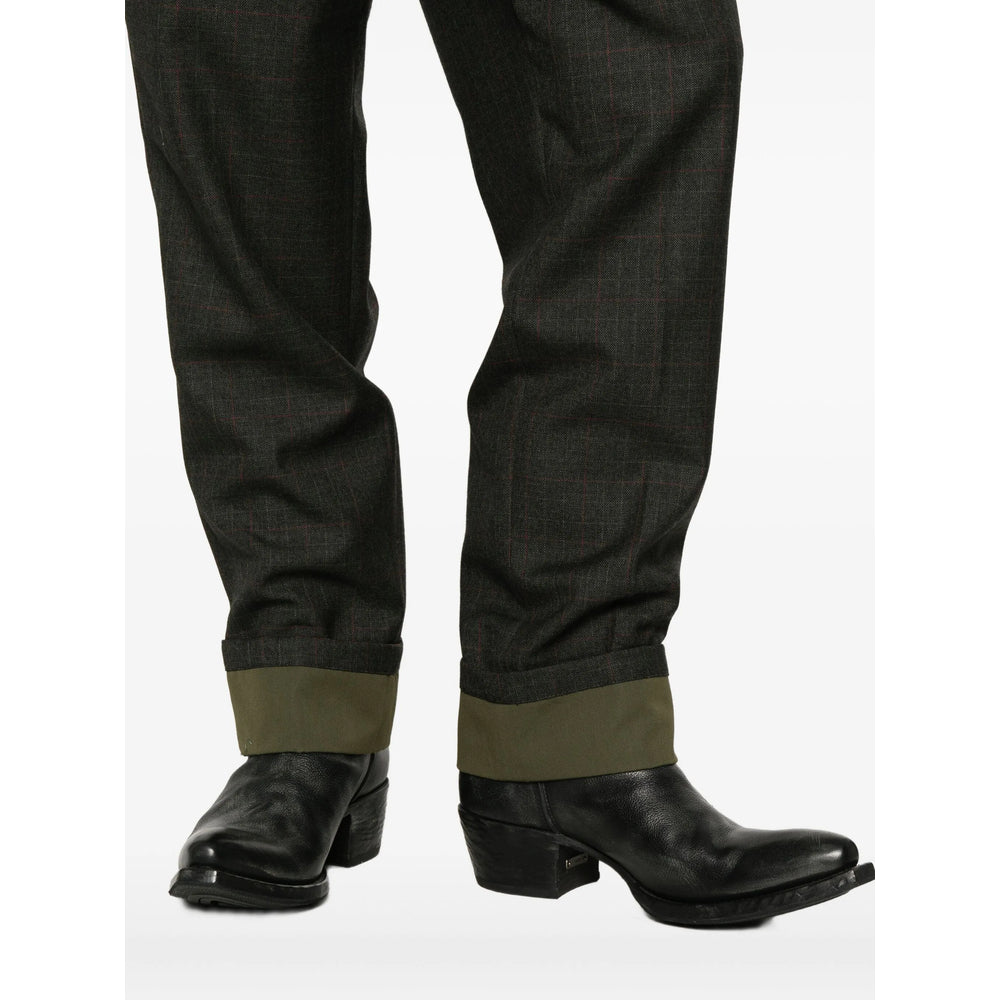 Prada Green Trousers Men PRADA