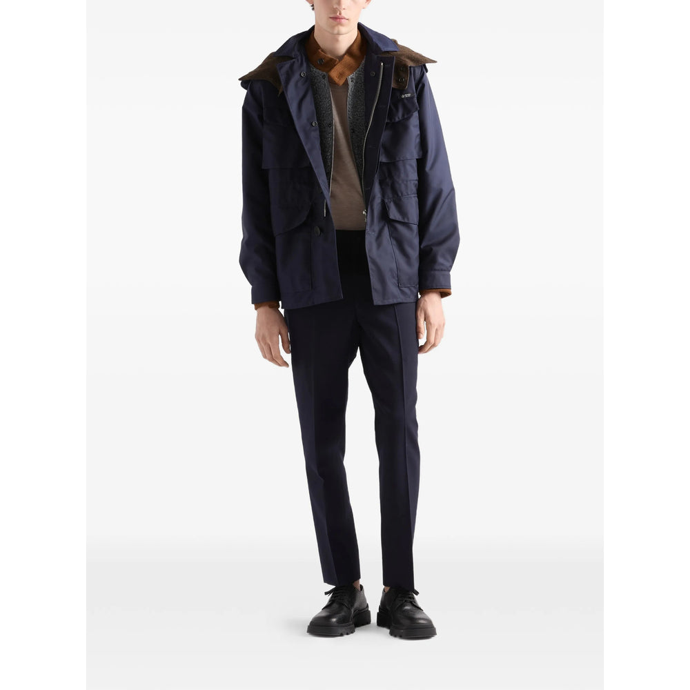 Prada Blue Jackets - Shirt Jackets Men PRADA