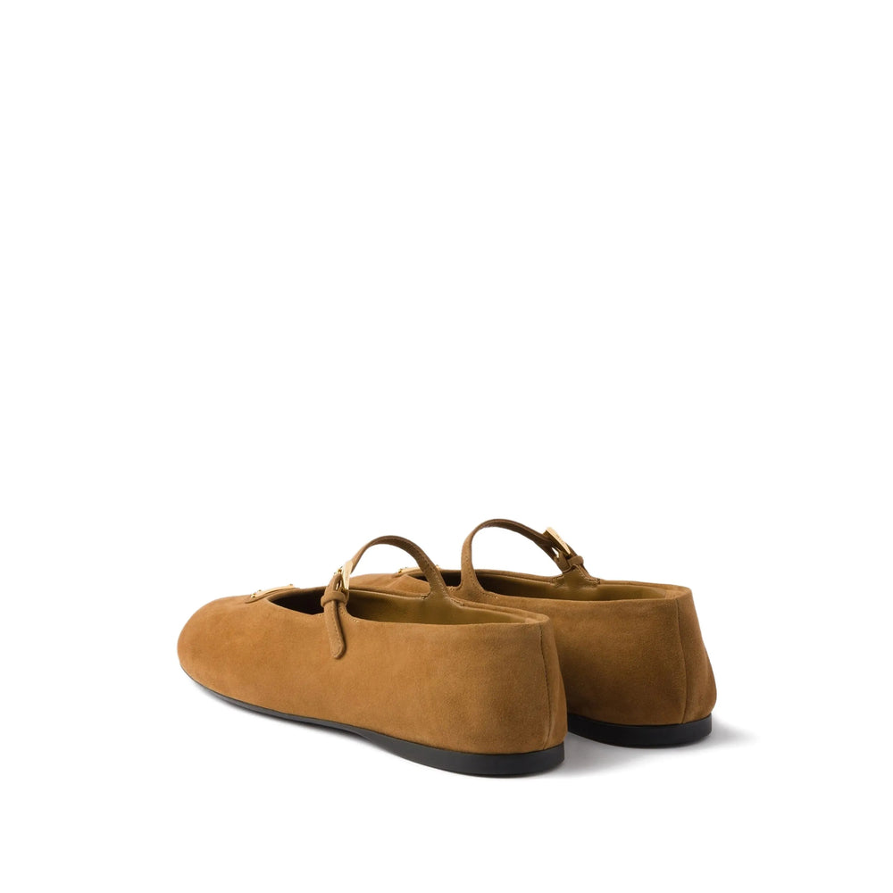 Prada Brown Ballet Flats Women PRADA