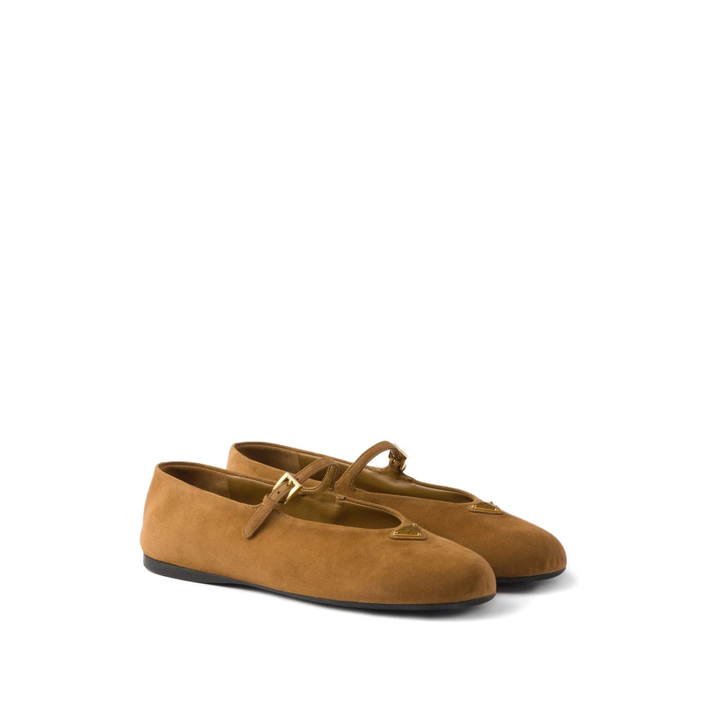 Prada Brown Ballet Flats Women PRADA