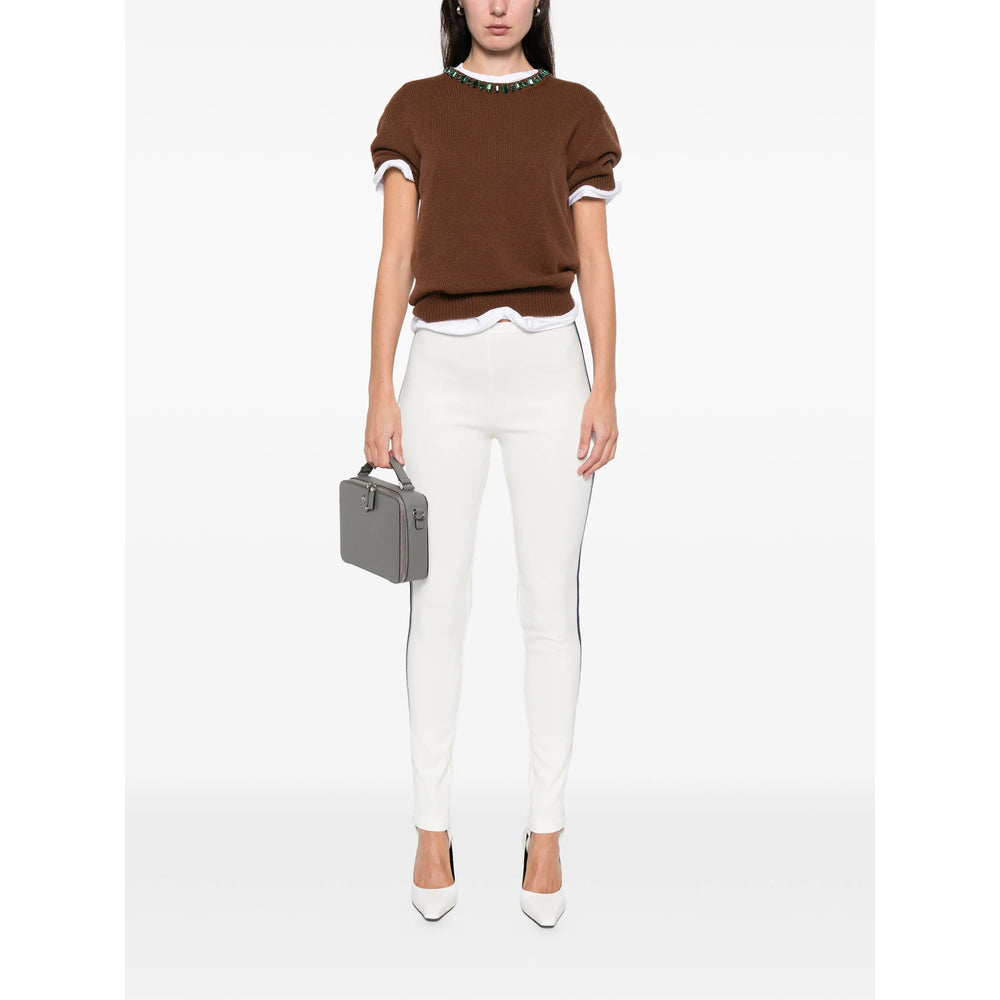 Prada Neutrals Trousers - Leggings Women PRADA