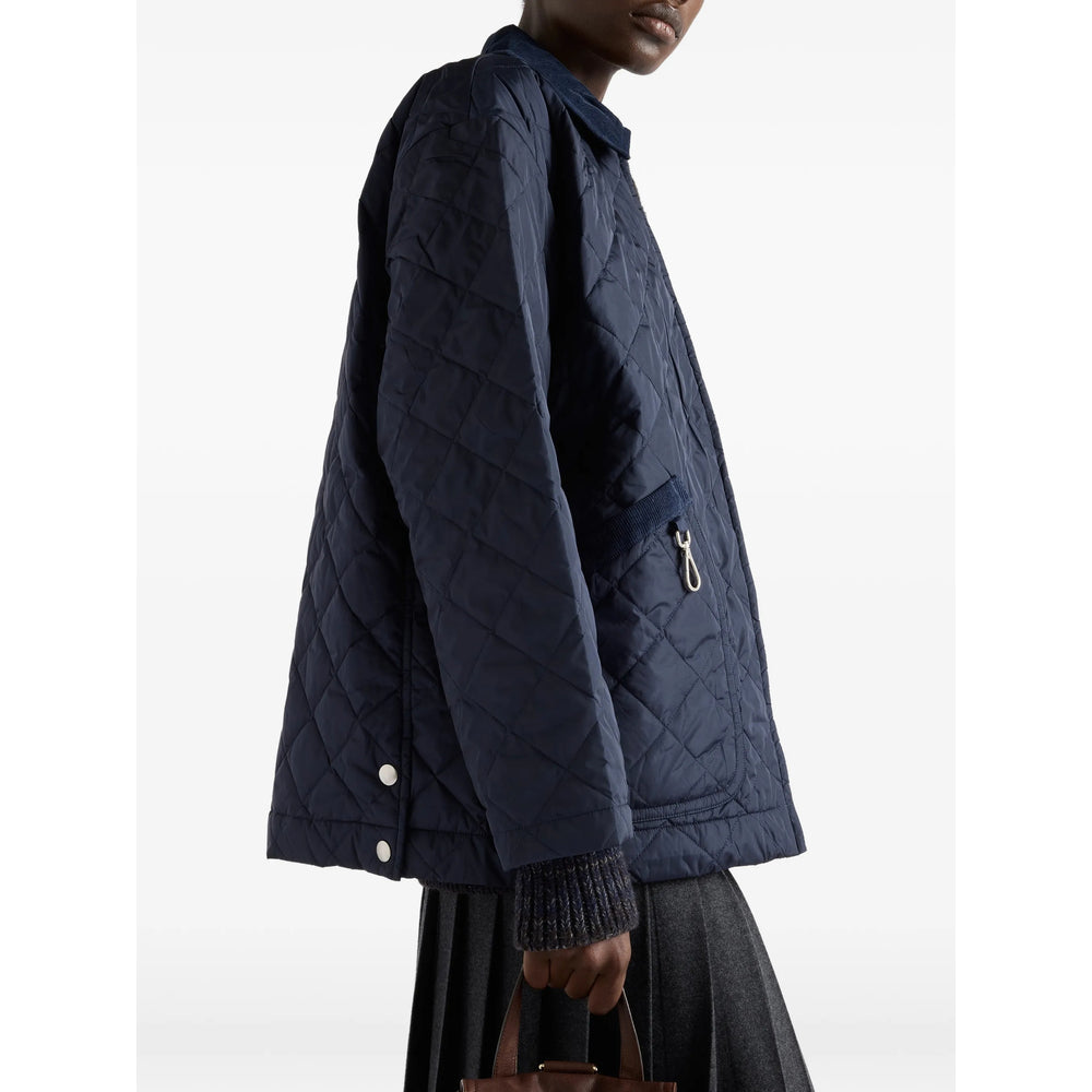 Prada Blue Jackets - Puffer Jackets Women PRADA