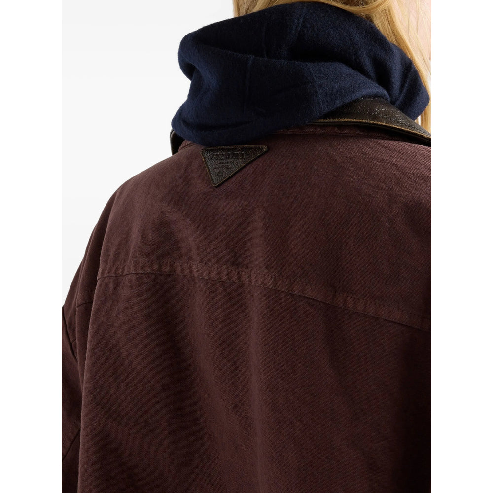 Prada Brown Jackets Women PRADA