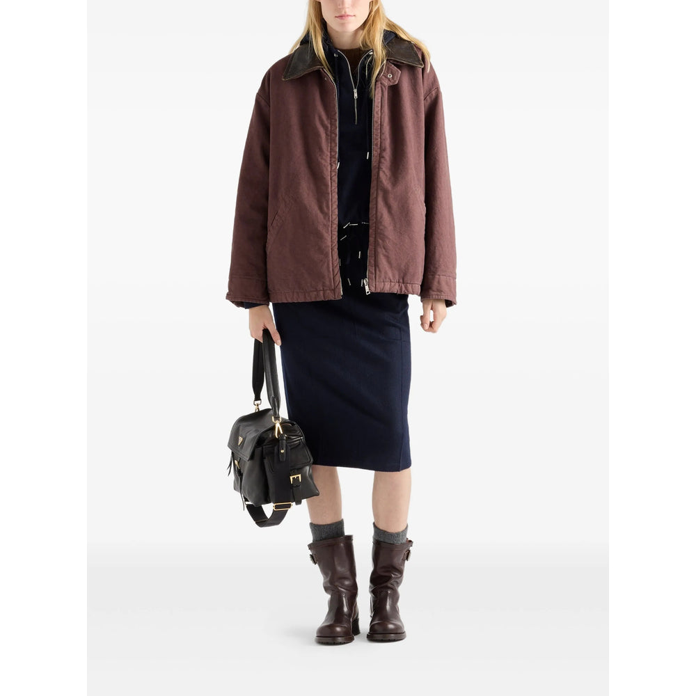 Prada Brown Jackets Women PRADA