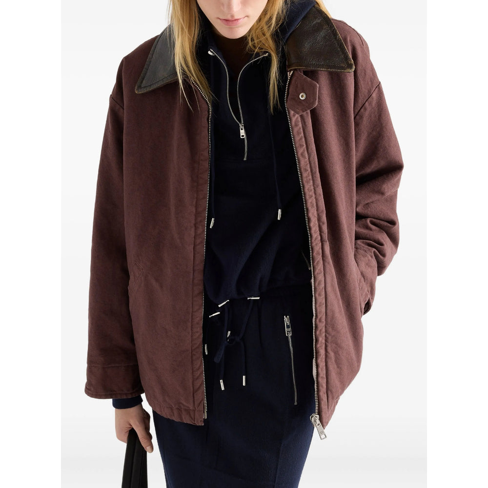 Prada Brown Jackets Women PRADA