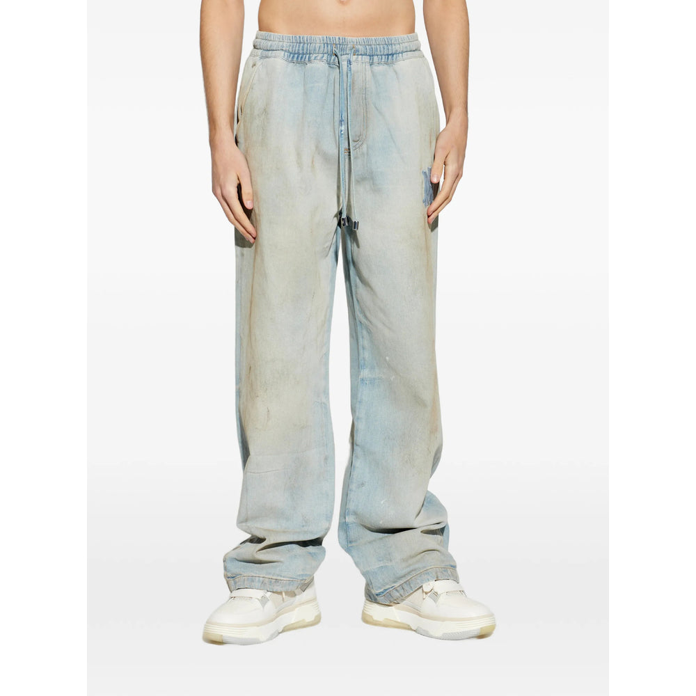Amiri Blue Denim - Wide-Leg Jeans Men AMIRI