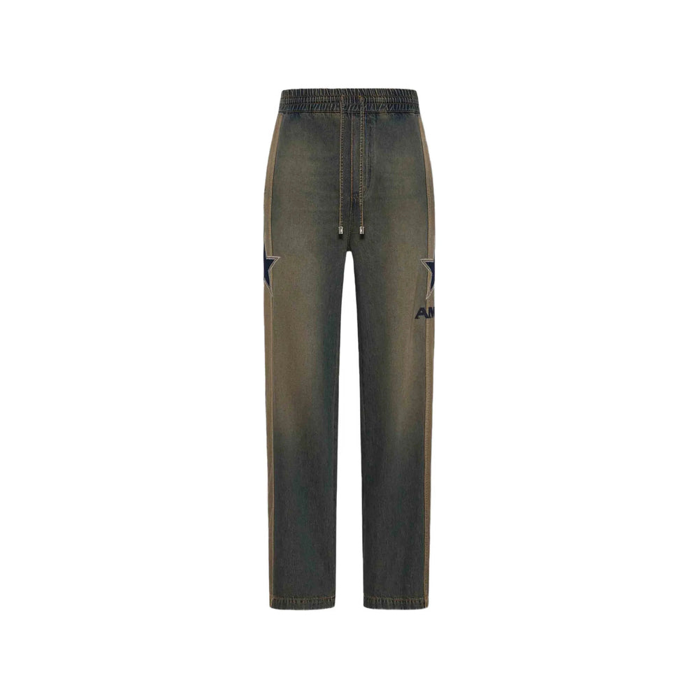 Amiri Blue Denim - Wide-Leg Jeans Men AMIRI