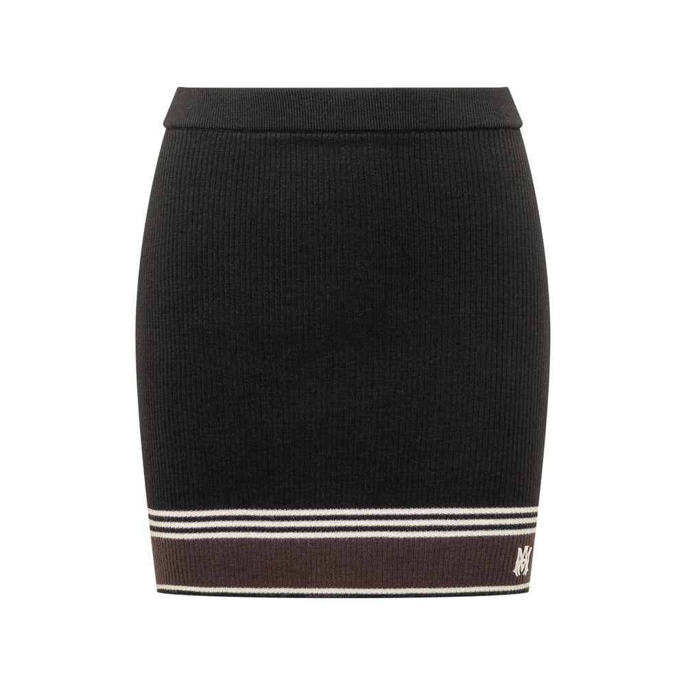 Amiri Black Skirts - Fitted Skirts Women AMIRI