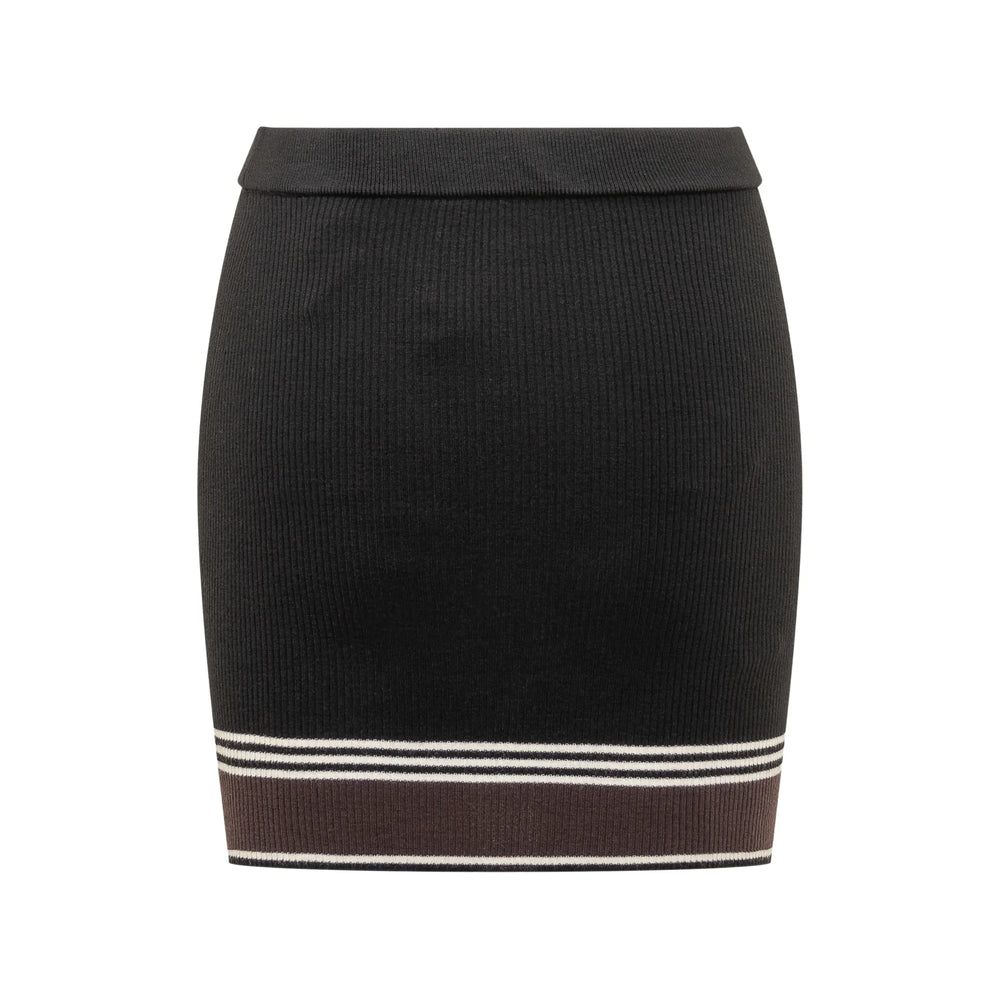 Amiri Black Skirts - Fitted Skirts Women AMIRI