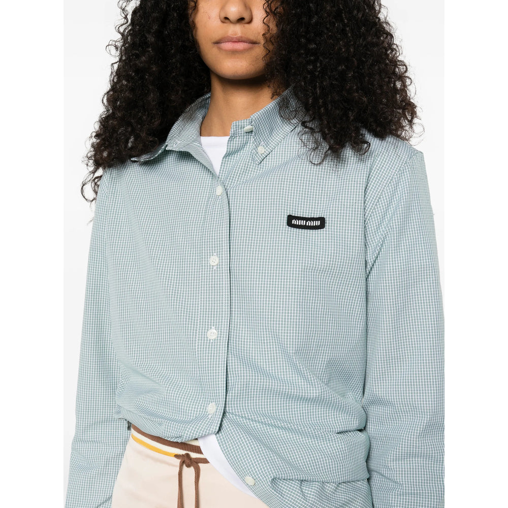 Miu Miu Green Tops - Shirts Women MIU MIU