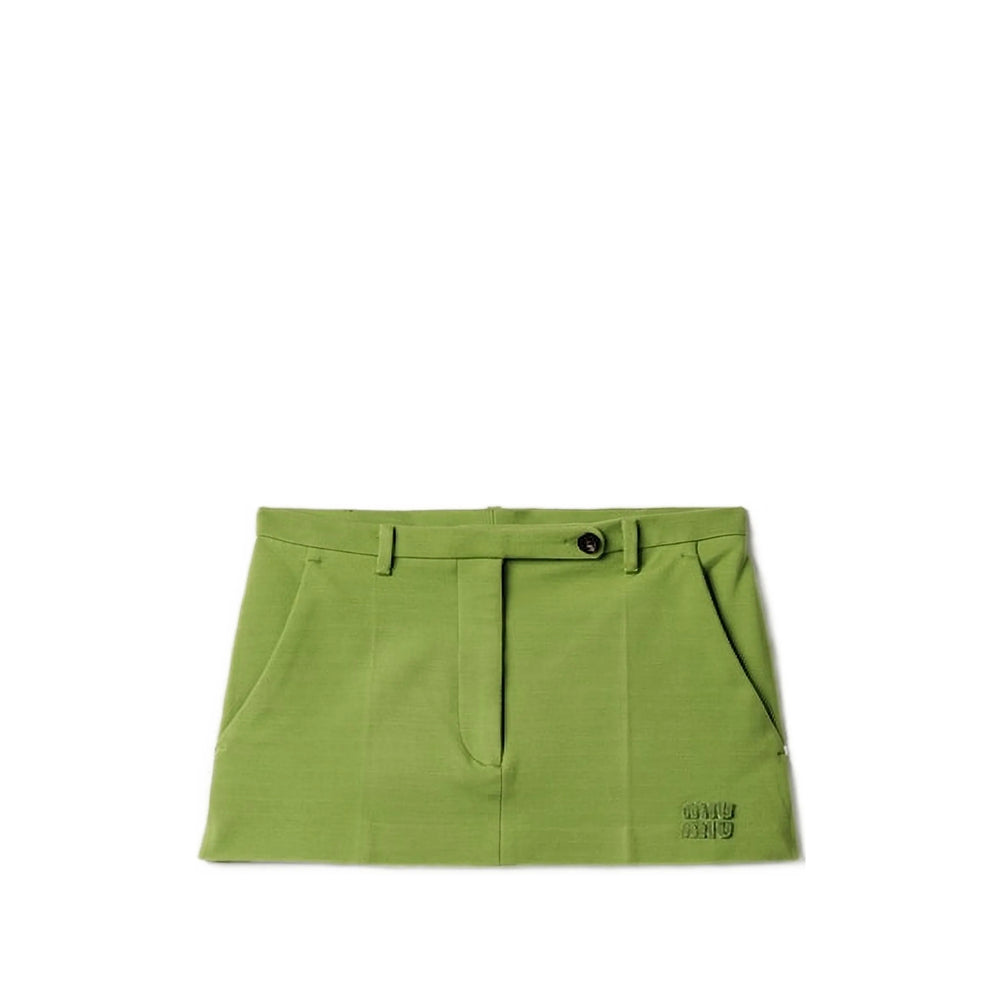 Miu Miu Green Skirts - Straight Skirts Women MIU MIU