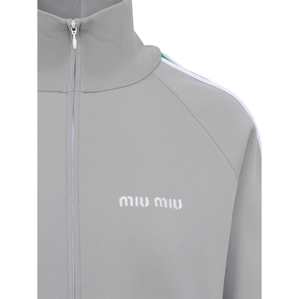 Miu Miu Grey Tops - Sweatshirts Women MIU MIU