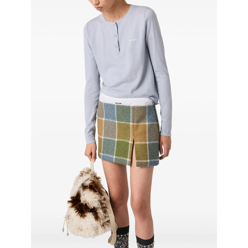 Miu Miu Blue Tops - T-Shirts & Jerseys Women MIU MIU