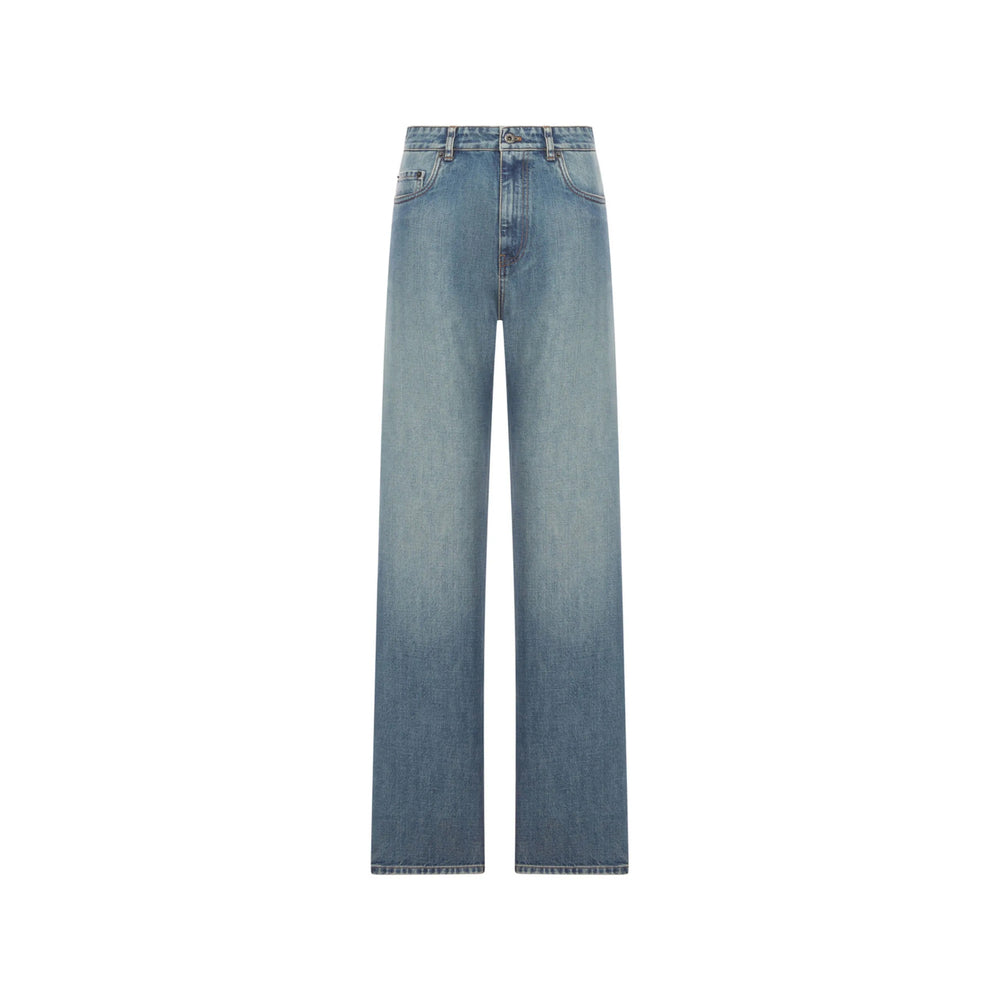 Miu Miu Blue Denim - Straight-Leg Jeans Women MIU MIU