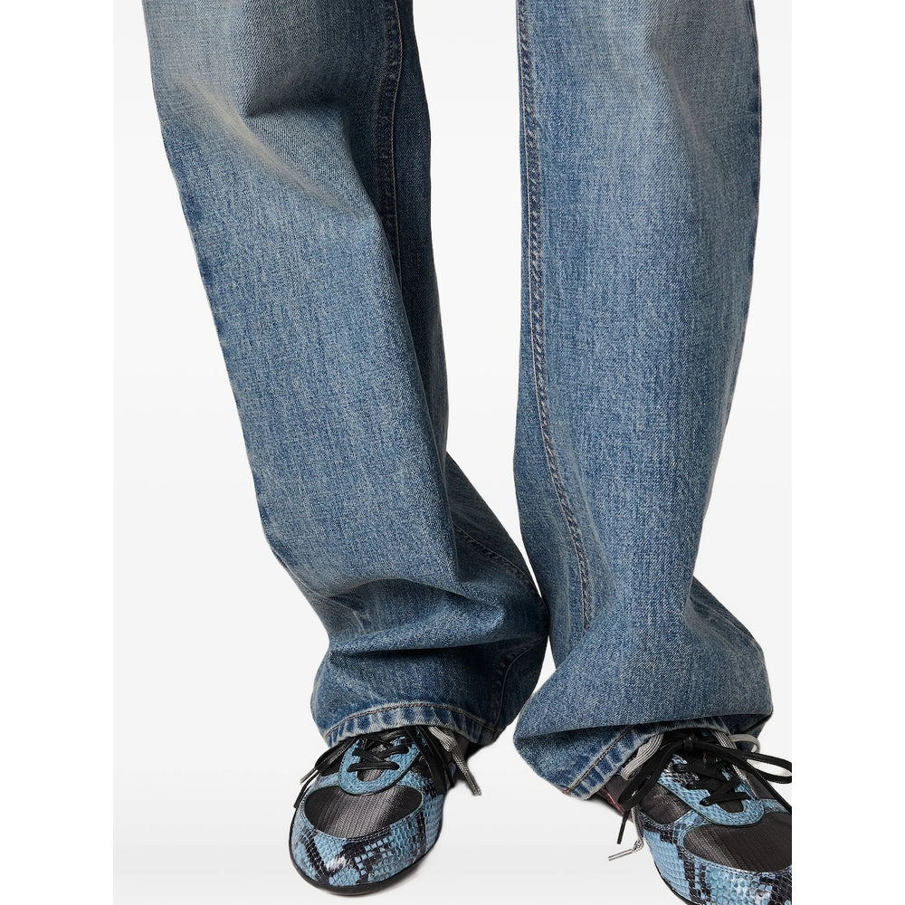 Miu Miu Blue Denim - Straight-Leg Jeans Women MIU MIU