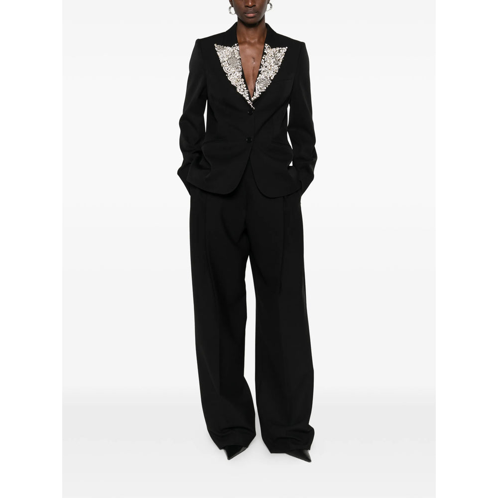 Alexander Mcqueen Black Jackets - Blazers Women ALEXANDER MCQUEEN