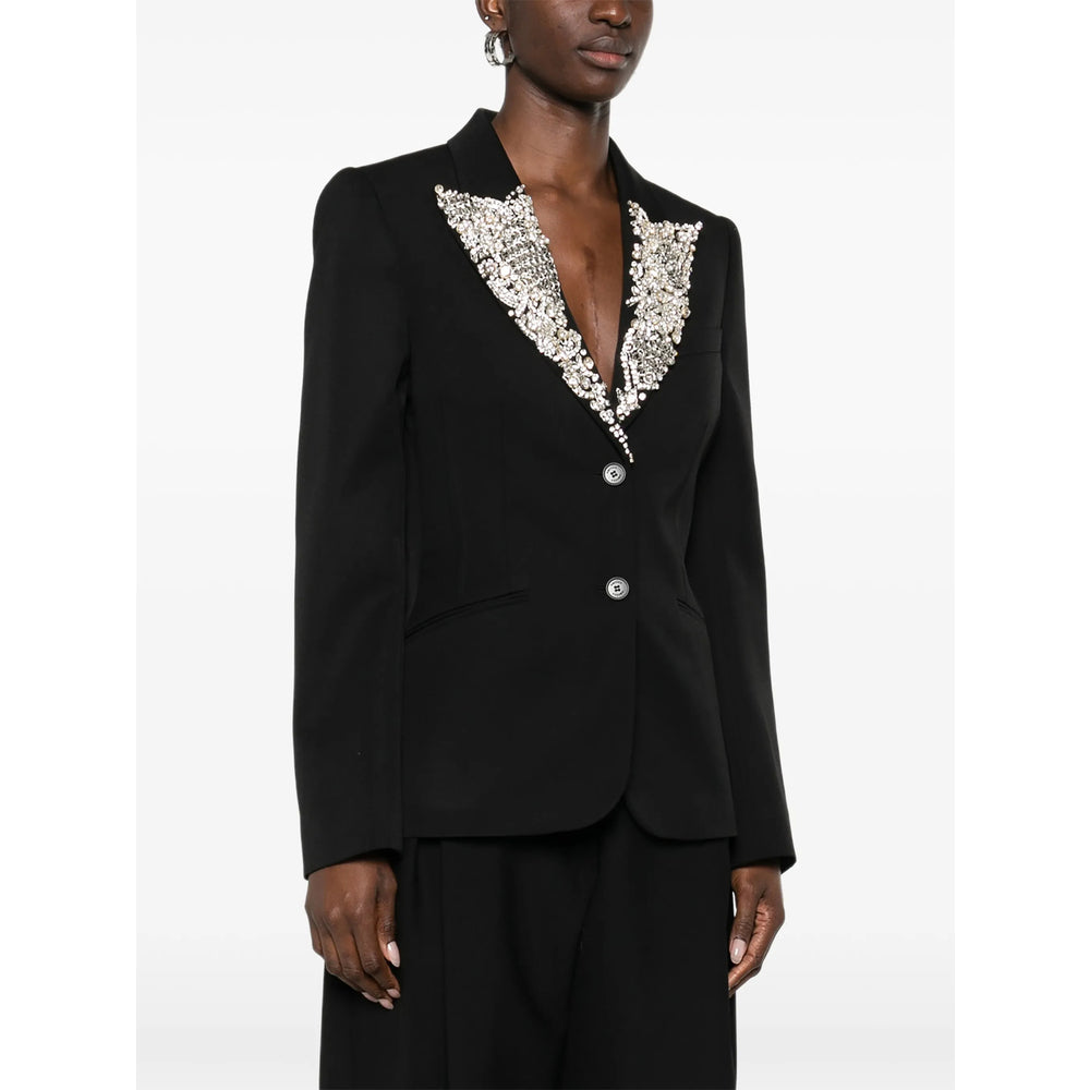 Alexander Mcqueen Black Jackets - Blazers Women ALEXANDER MCQUEEN