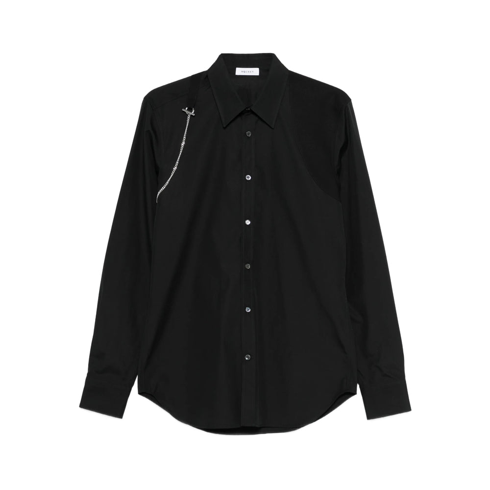 Alexander Mcqueen Black Shirts Men ALEXANDER MCQUEEN