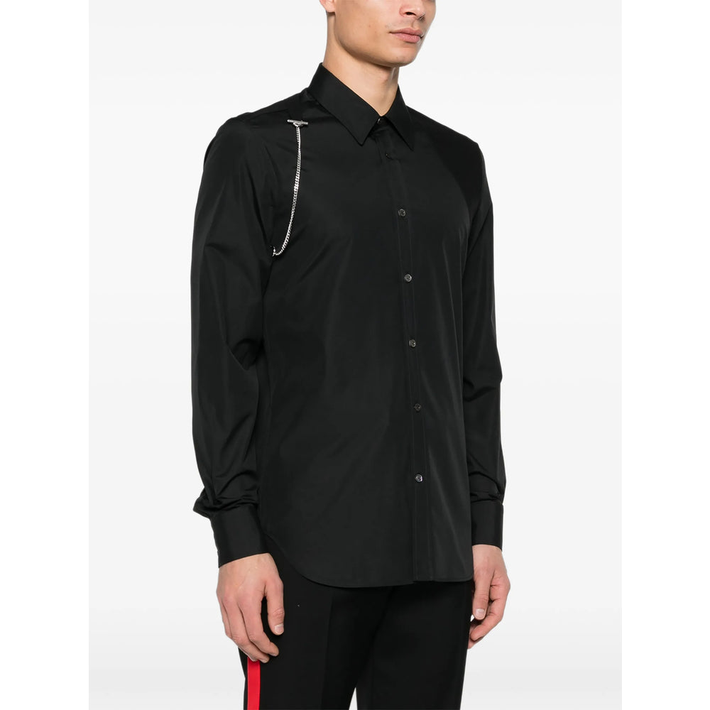 Alexander Mcqueen Black Shirts Men ALEXANDER MCQUEEN