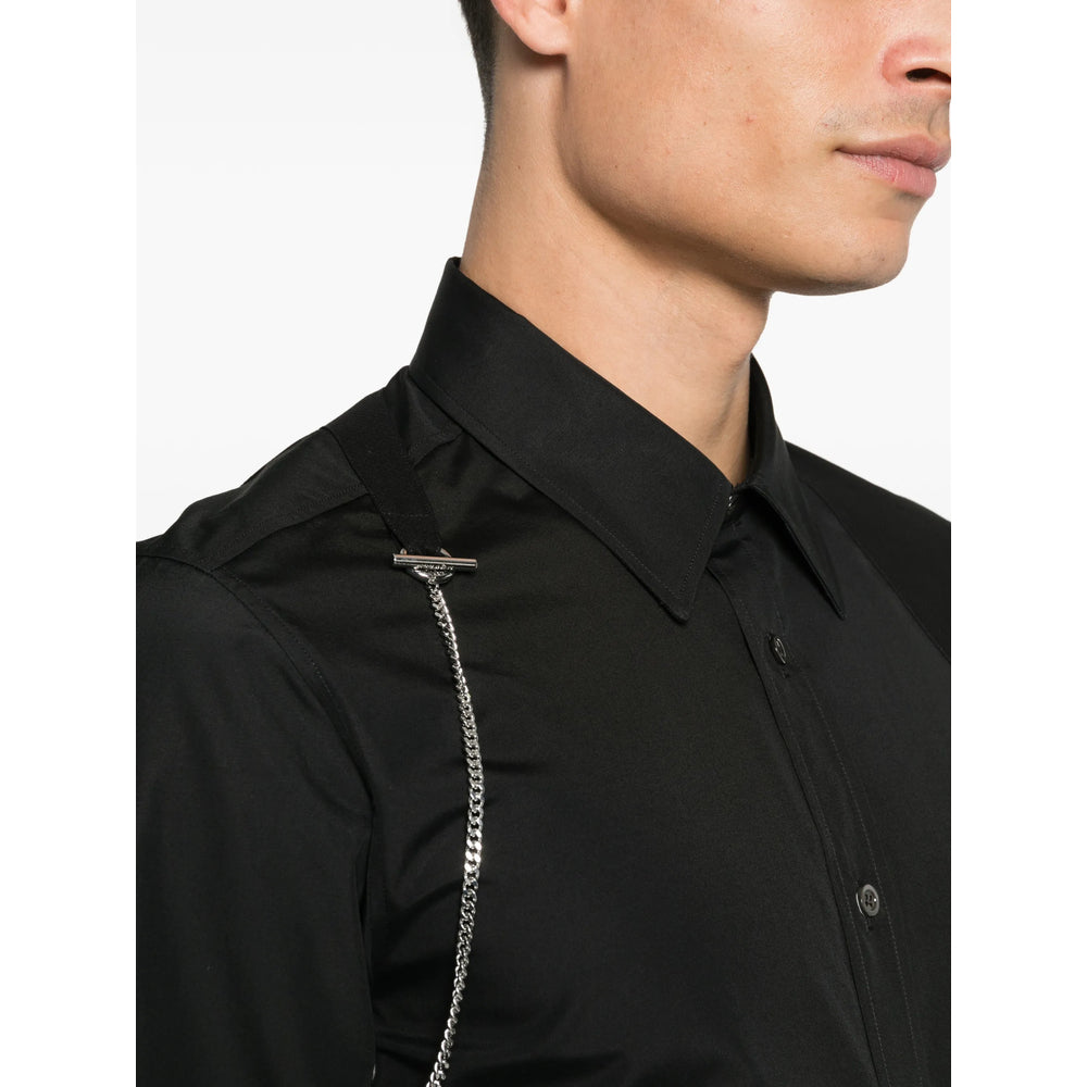 Alexander Mcqueen Black Shirts Men ALEXANDER MCQUEEN