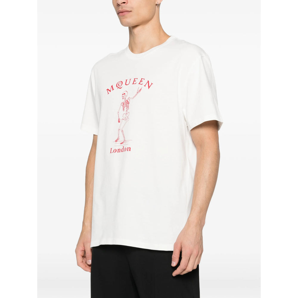 Alexander Mcqueen White T-Shirts & Vests - T-Shirts Men ALEXANDER MCQUEEN