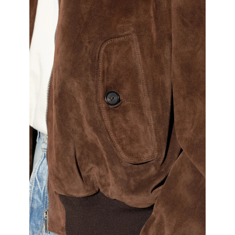 Alexander Mcqueen Brown Jackets - Leather Jackets Men ALEXANDER MCQUEEN