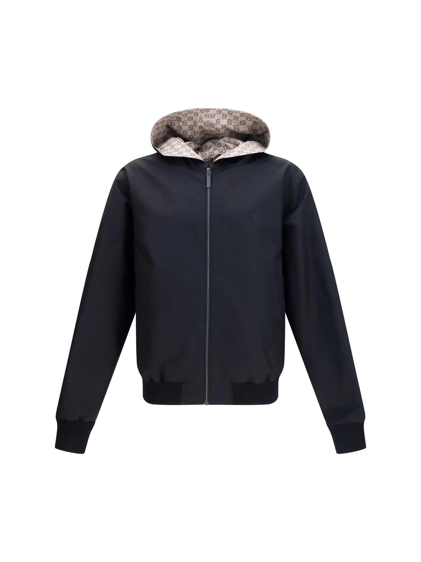 Gucci Men Reversible Zip Jacket In Cotton GUCCI