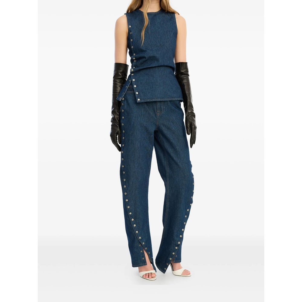 Rotate Blue Denim - Wide-Leg Jeans Women ROTATE