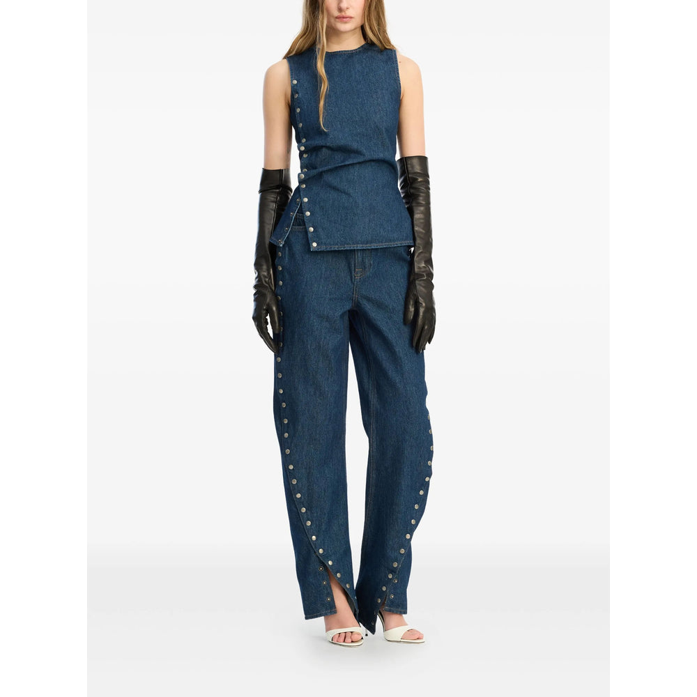 Rotate Blue Denim - Wide-Leg Jeans Women ROTATE
