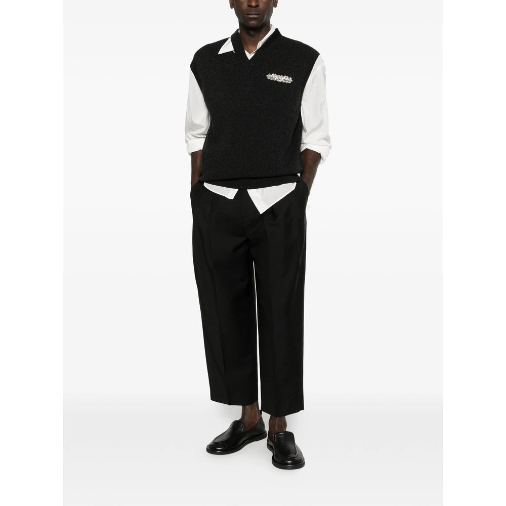 Jil Sander Black Trousers - Cropped Trousers Men JIL SANDER