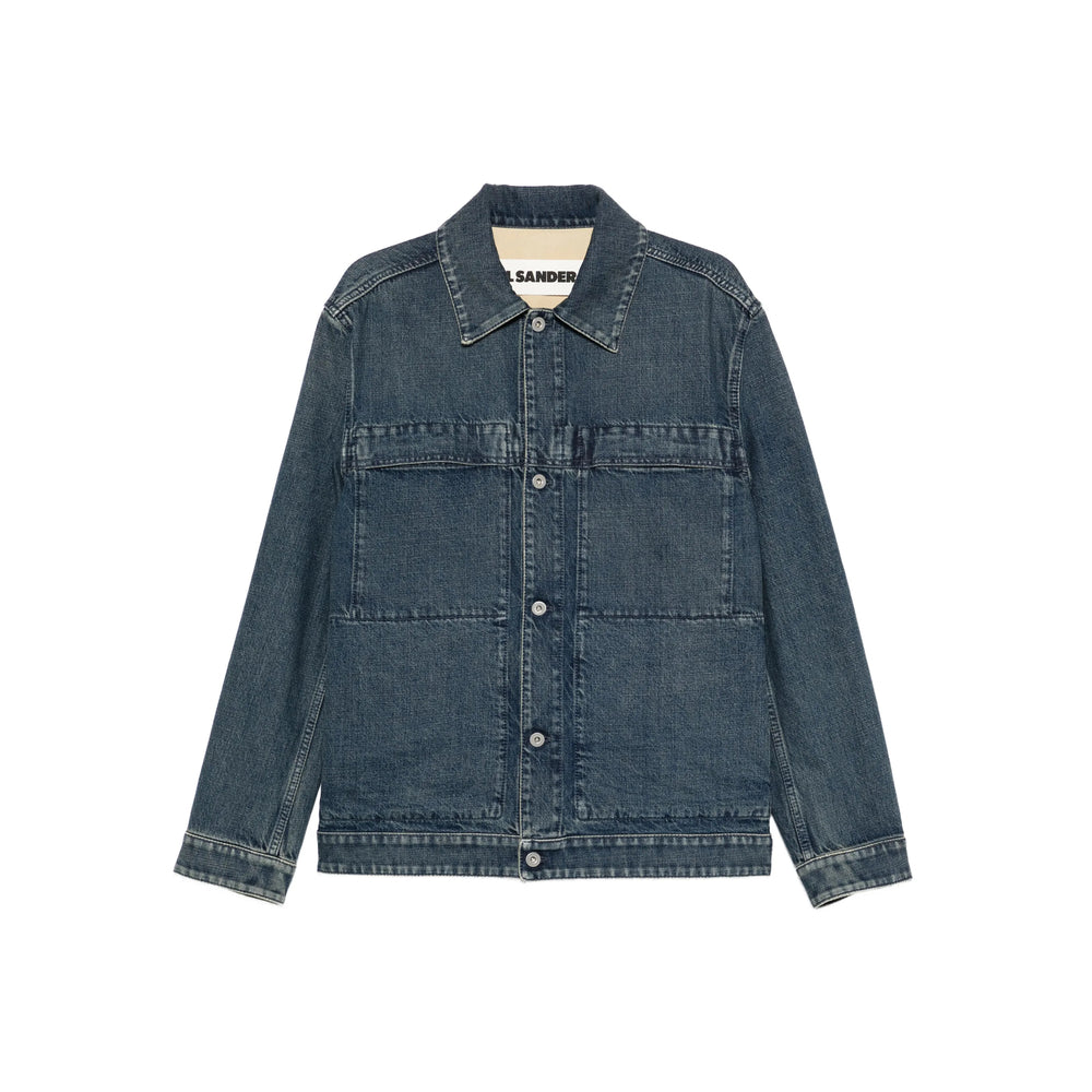 Jil Sander Blue Jackets - Denim Jackets Men JIL SANDER
