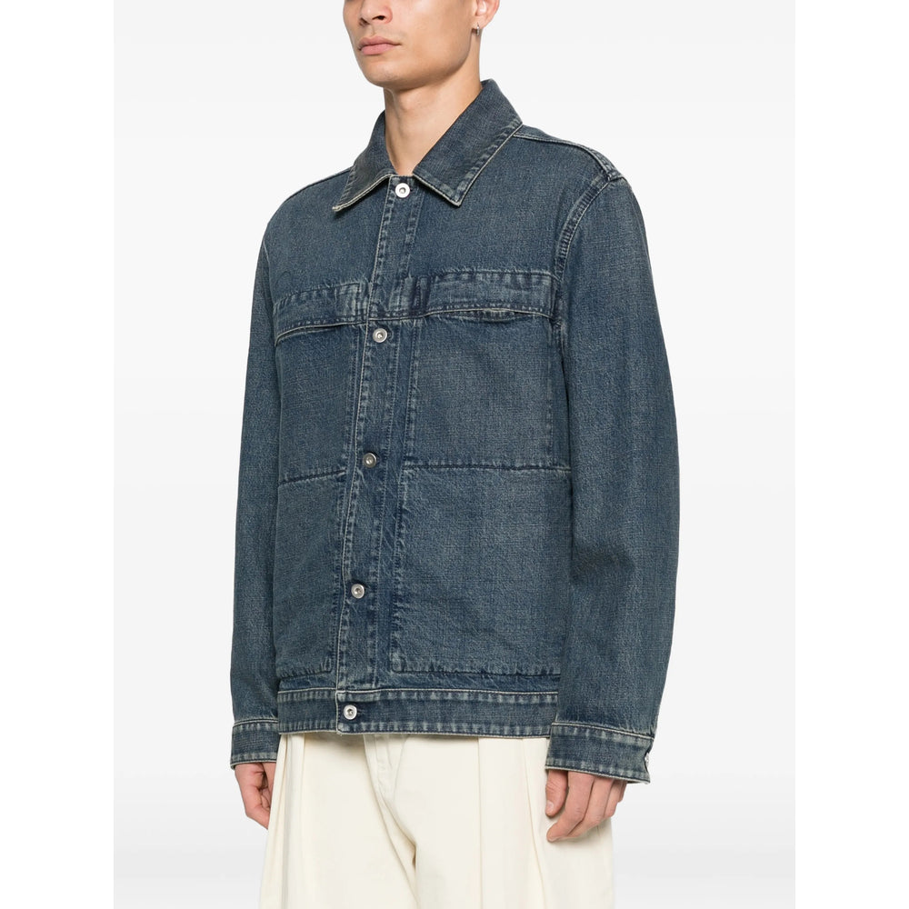 Jil Sander Blue Jackets - Denim Jackets Men JIL SANDER