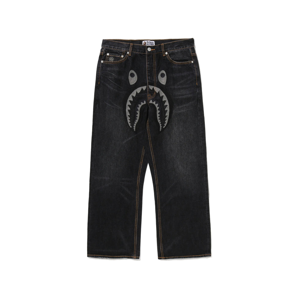 A Bathing Ape® Black Denim - Regular & Straight-Leg Jeans Men A Bathing Ape®