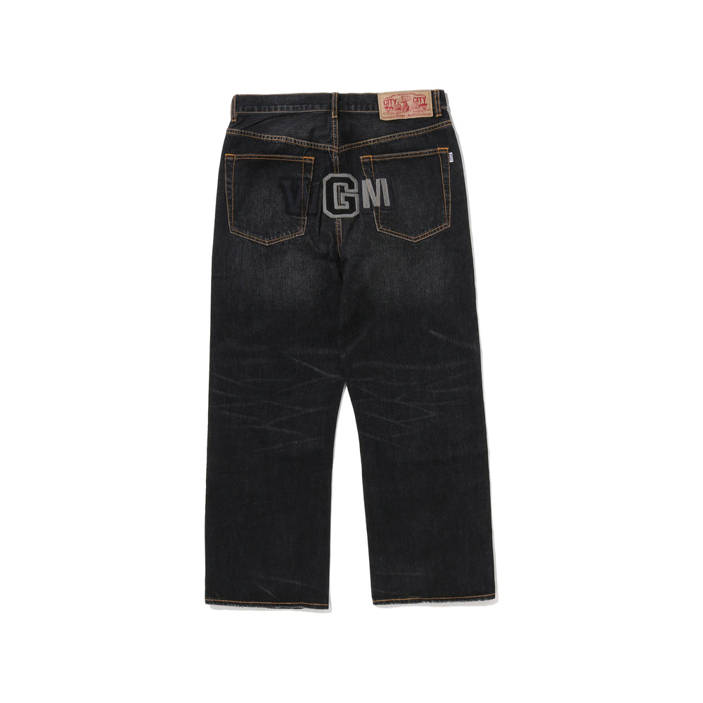 A Bathing Ape® Black Denim - Regular & Straight-Leg Jeans Men A Bathing Ape®