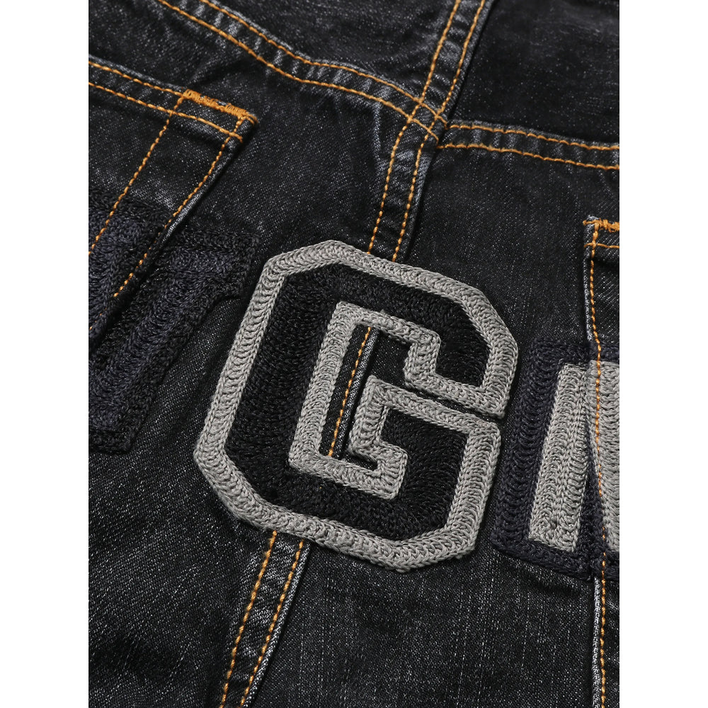 A Bathing Ape® Black Denim - Regular & Straight-Leg Jeans Men A Bathing Ape®