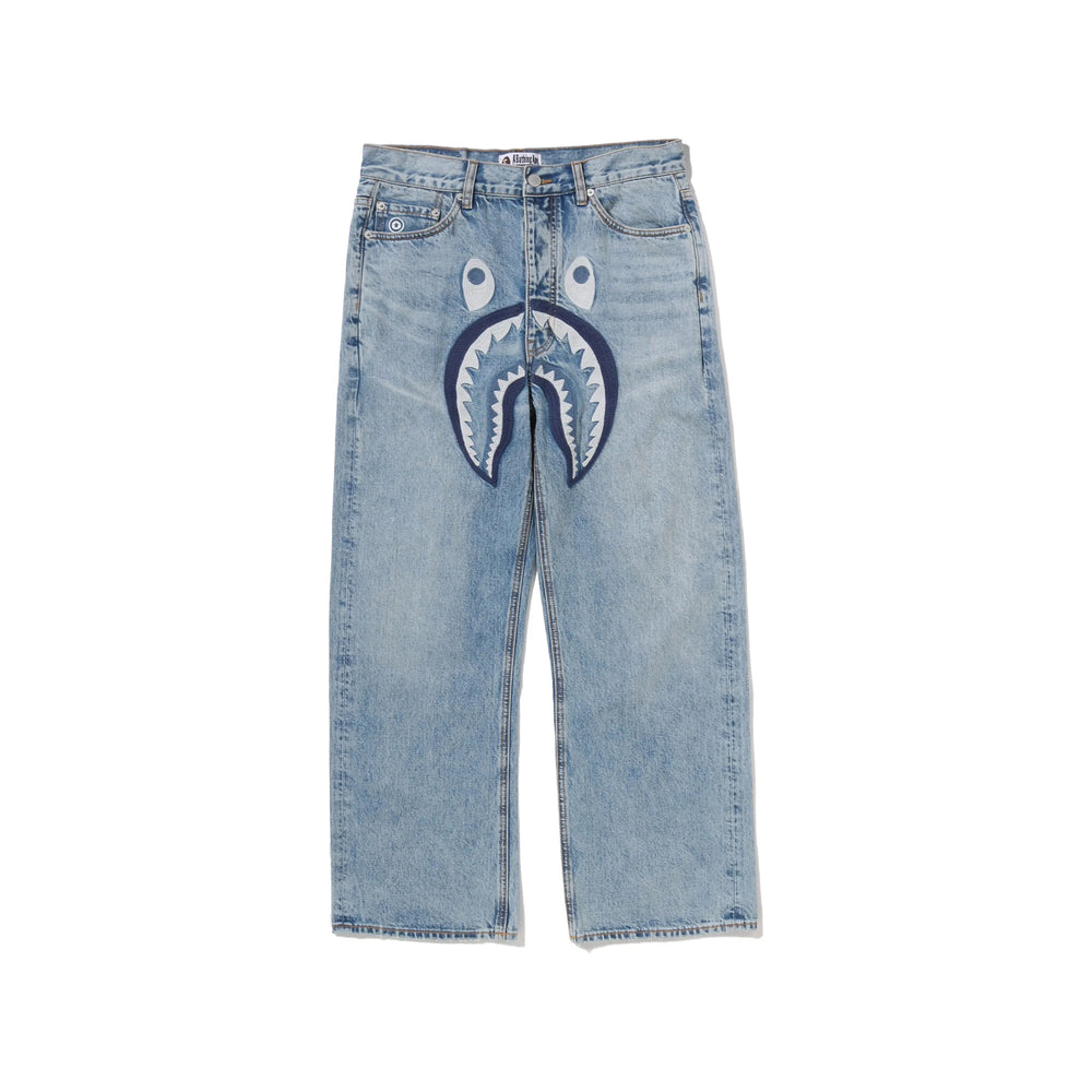 A Bathing Ape® Blue Denim - Regular & Straight-Leg Jeans Men A Bathing Ape®