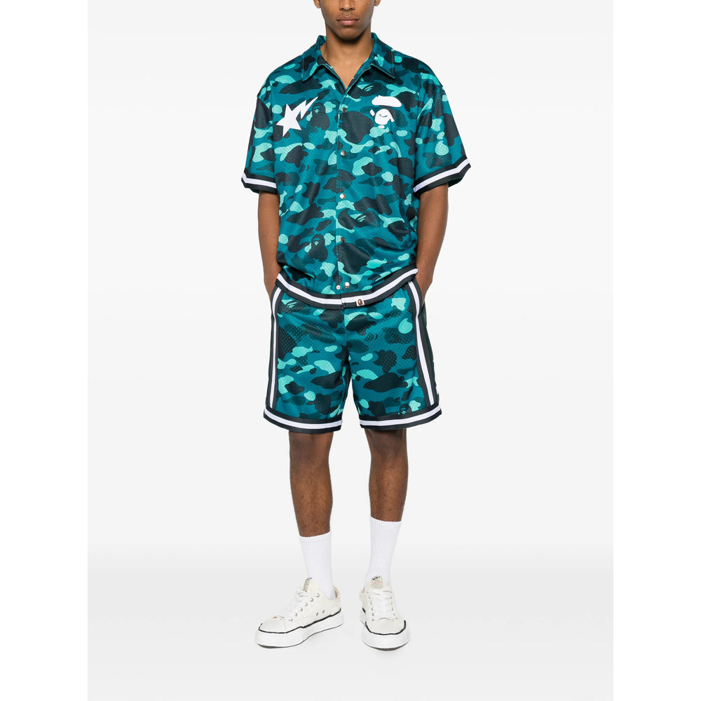 A Bathing Ape® Green Shorts - Track & Running Shorts Men A Bathing Ape®