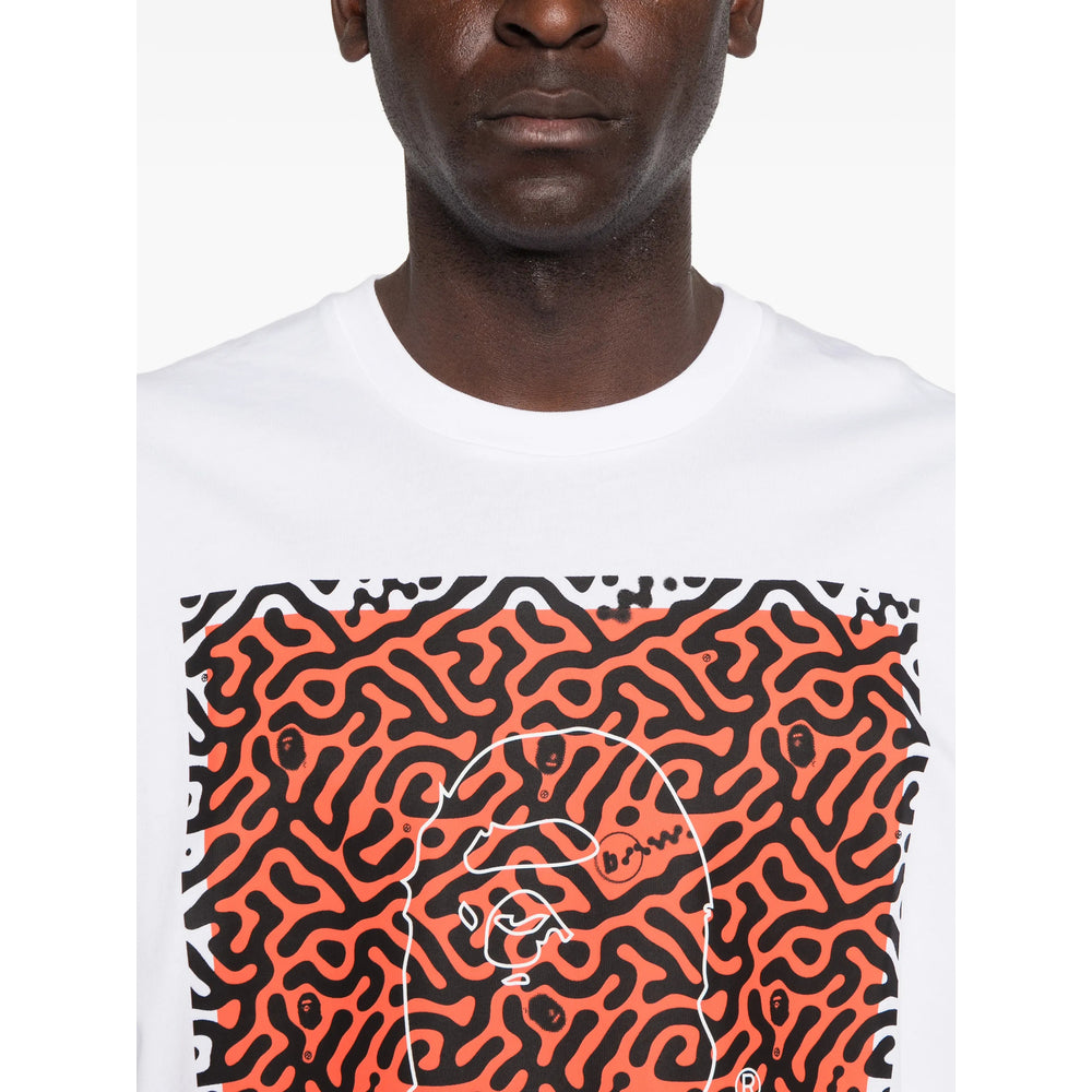 A Bathing Ape® Silver T-Shirts & Vests - T-Shirts Men A Bathing Ape®