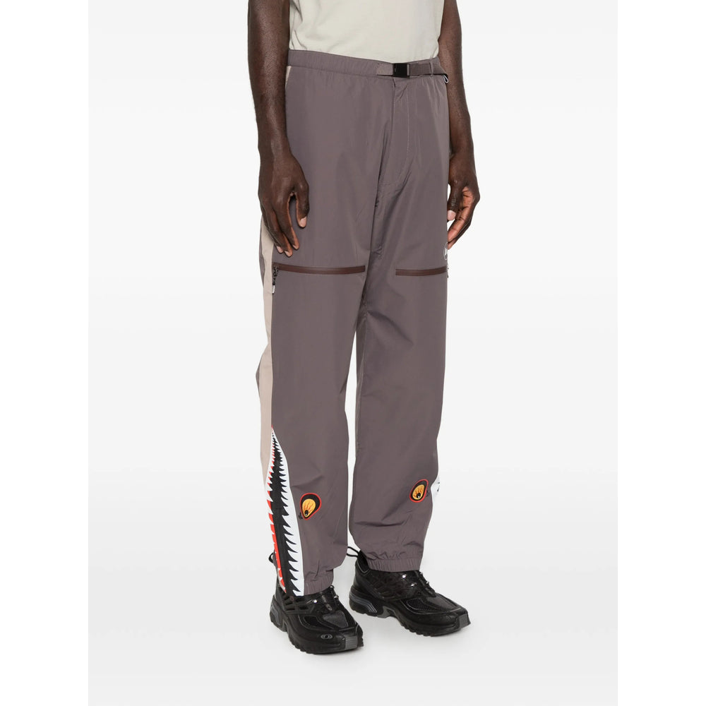 A Bathing Ape® Grey Performance Trousers - Performance Track Pants Men A Bathing Ape®